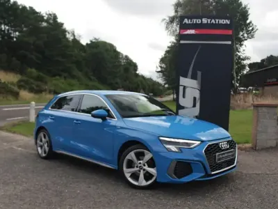 Used Audi A3 S-Line 110 HP (80 kW) 2021 Blue Sedan