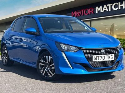Used Peugeot 208 Allure 75 HP (55 kW) 2021 Blue Hatchback