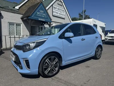 Used Kia Picanto GT-Line S 83 HP (61 kW) 2018 Blue Hatchback