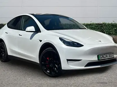 Used Tesla Model Y Long Range AWD 378 kW (514 HP) 2024 White SUV