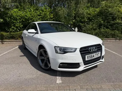 Used Audi A5 Black Edition 177 HP (130 kW) 2014 White Coupe