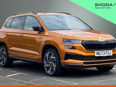 Used Skoda Karoq SportLine 150 HP (110 kW) 2024 Orange SUV