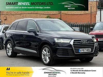 Used Audi Q7 S-Line 218 HP (160 kW) 2017 Blue SUV