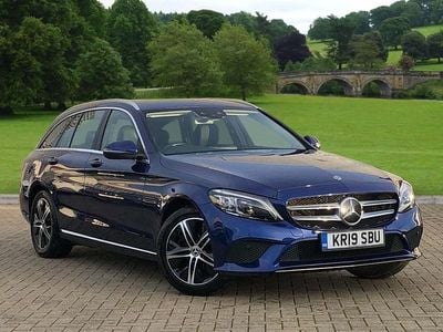 Brilliant blue metallic Used 2019 Mercedes C200 Premium Estate | £15,900 (Good price)