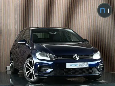Used VW Golf VII R-line 150 HP (110 kW) 2018 Blue Hatchback