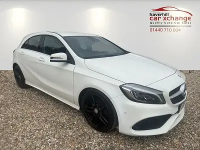 Used Mercedes A160 AMG Line Premium 102 HP (75 kW) 2017 White Hatchback