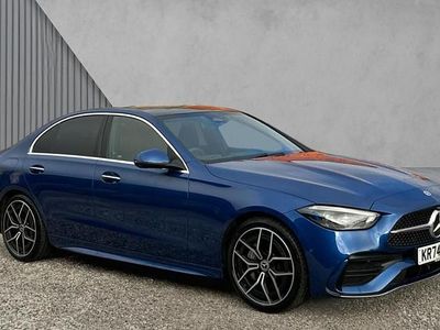Spectral blue metallic Used 2024 Mercedes C300 AMG Line Premium Plus Sedan | £36,880 (Expensive)