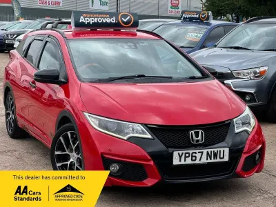 Begagnad Honda Civic Sport 142 HK (104 kW) 2017 Röd Kombi