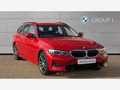 Used BMW 320 Sport Line 184 HP (135 kW) 2020 Red Estate