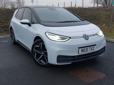 Used VW ID.3 Pro 150 kW (204 HP) 2021 White Hatchback