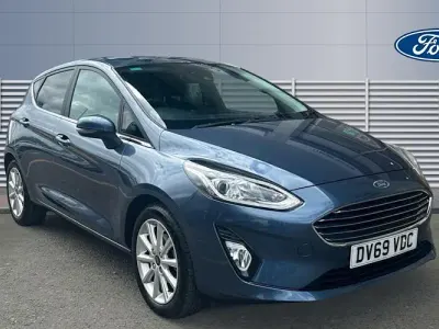 Used Ford Fiesta Titanium 125 HP (91 kW) 2019 Blue Hatchback