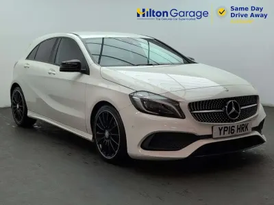 Used Mercedes A200 AMG Line Premium 134 HP (98 kW) 2016 White Hatchback