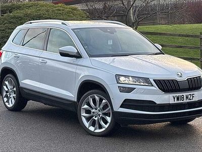 Used Skoda Karoq 150 HP (110 kW) 2018 Moon white metallic SUV