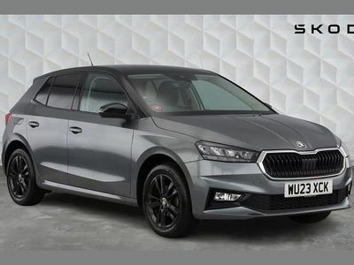 Used Skoda Fabia Colour Edition 94 HP (69 kW) 2023 Graphite grey metallic body / black magic pearl effect roof Hatchback