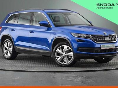 Used Skoda Kodiaq SE L 110 HP (80 kW) 2019 Race blue metallic SUV