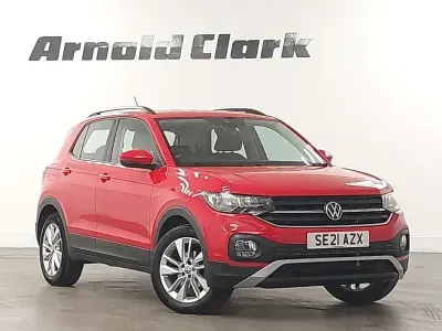 Used VW T-Cross SE 110 HP (80 kW) 2021 Red SUV