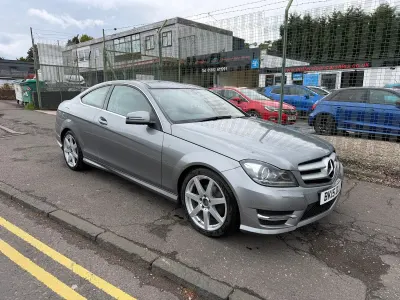 Begagnad Mercedes C250 Sport Edition 2015 Silver Sportkupé