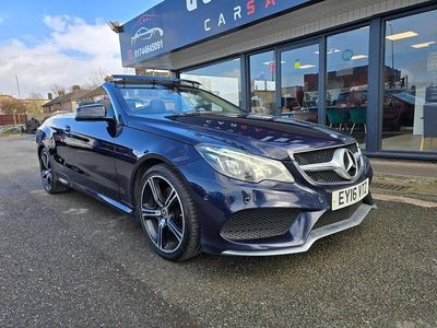 Used Mercedes E220 AMG line 2016 Blue Cabriolet