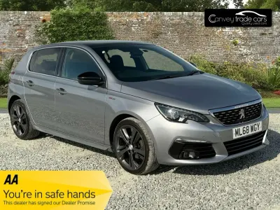 Used Peugeot 308 GT-line 129 HP (94 kW) 2018 Grey Hatchback