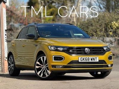 Used VW T-Roc R-line 150 HP (110 kW) 2018 Yellow SUV