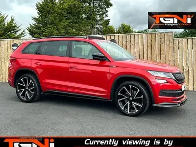 Used Skoda Kodiaq SportLine 190 HP (139 kW) 2018 Red SUV