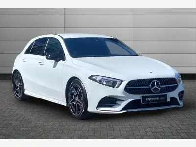 Used Mercedes A200 AMG Line Premium 163 HP (119 kW) 2023 Digital white Hatchback