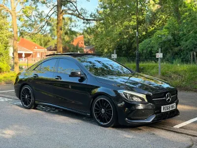 Used Mercedes CLA220 AMG line 2018 Black Sedan