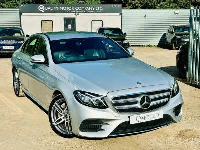 Used Mercedes E220 AMG line 194 HP (142 kW) 2017 Silver Sedan