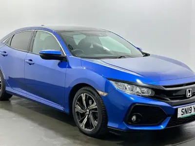 Used Honda Civic EX 126 HP (92 kW) 2019 Blue Hatchback
