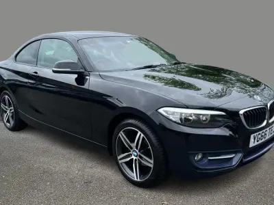 Used BMW 218 Sport Line 136 HP (100 kW) 2016 Black Coupe