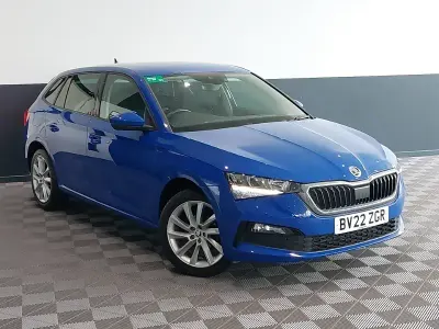 Used Skoda Scala SE L 95 HP (69 kW) 2022 Blue Hatchback