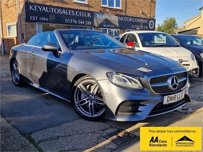 Used Mercedes E220 AMG line 194 HP (142 kW) 2018 Grey Cabriolet