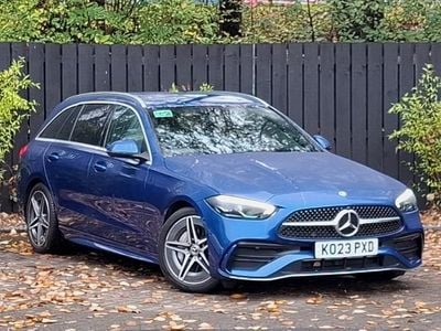 Blue Used 2023 Mercedes C300 AMG line Estate | £32,498 (Good price)