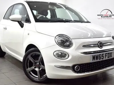 Used Fiat 500 Lounge 85 HP (62 kW) 2016 White Hatchback