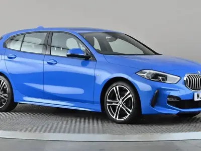 Used BMW 118 M Sport 136 HP (100 kW) 2021 Blue Hatchback