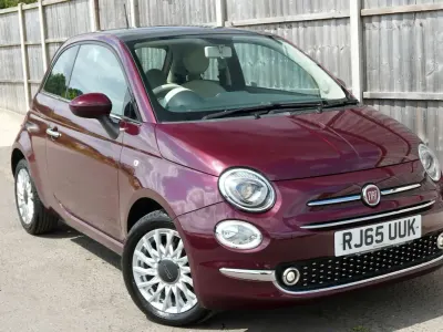 Used Fiat 500 Lounge 69 HP (50 kW) 2015 Red Hatchback