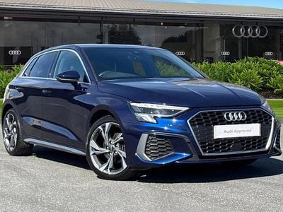 Used Audi A3 S-Line 108 HP (79 kW) 2023 Blue Sedan