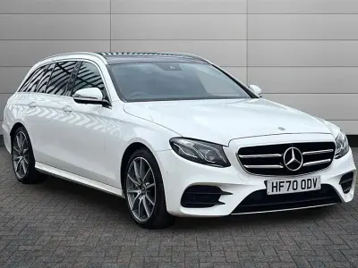Begagnad Mercedes E350 AMG line 286 HK (210 kW) 2020 Vit Kombi