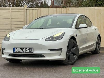 White Used 2020 Tesla Model 3 Long Range AWD Sedan | £14,995 (Fair price)