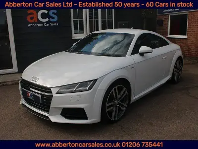 Begagnad Audi TT S-Line 230 HK (169 kW) 2015 Vit Sportkupé