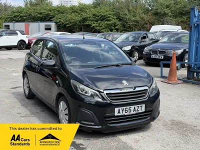 Used Peugeot 108 Active 68 HP (50 kW) 2015 Black Hatchback