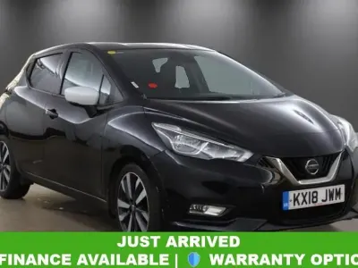 Used Nissan Micra Tekna 90 HP (66 kW) 2018 Black Hatchback