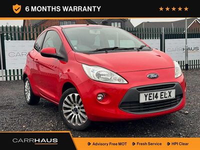 Used Ford Ka Zetec 69 HP (50 kW) 2014 Red Hatchback