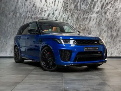 Begagnad Land Rover Range Rover Sport SVR 575 HK (422 kW) 2018 Blå SUV