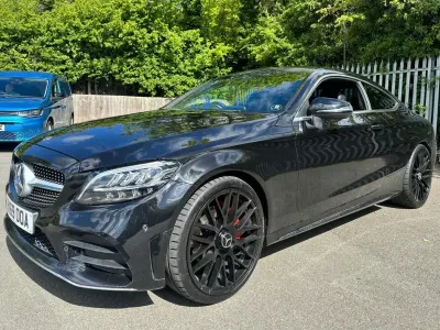 Używany Mercedes C200 AMG line 2019 Czarny Coupe