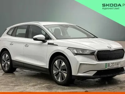 Used Skoda Enyaq iV ecoSuite 150 kW (204 HP) 2023 Moon white metallic SUV