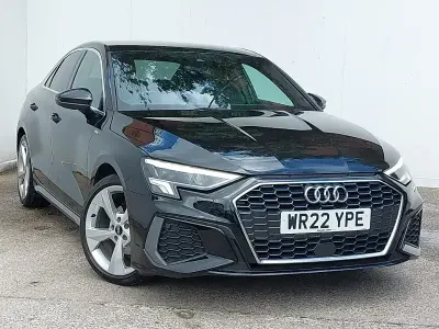 Used Audi A3 S-Line 150 HP (110 kW) 2022 Black Sedan