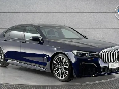 Used BMW 740L M Sport 335 HP (246 kW) 2021 Blue Sedan