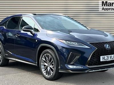 Used Lexus RX450h Sport Line 313 HP (230 kW) 2021 Blue SUV