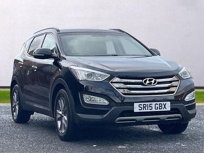Black Used 2015 Hyundai Santa Fe Premium SUV | £8,688 (Fair price)